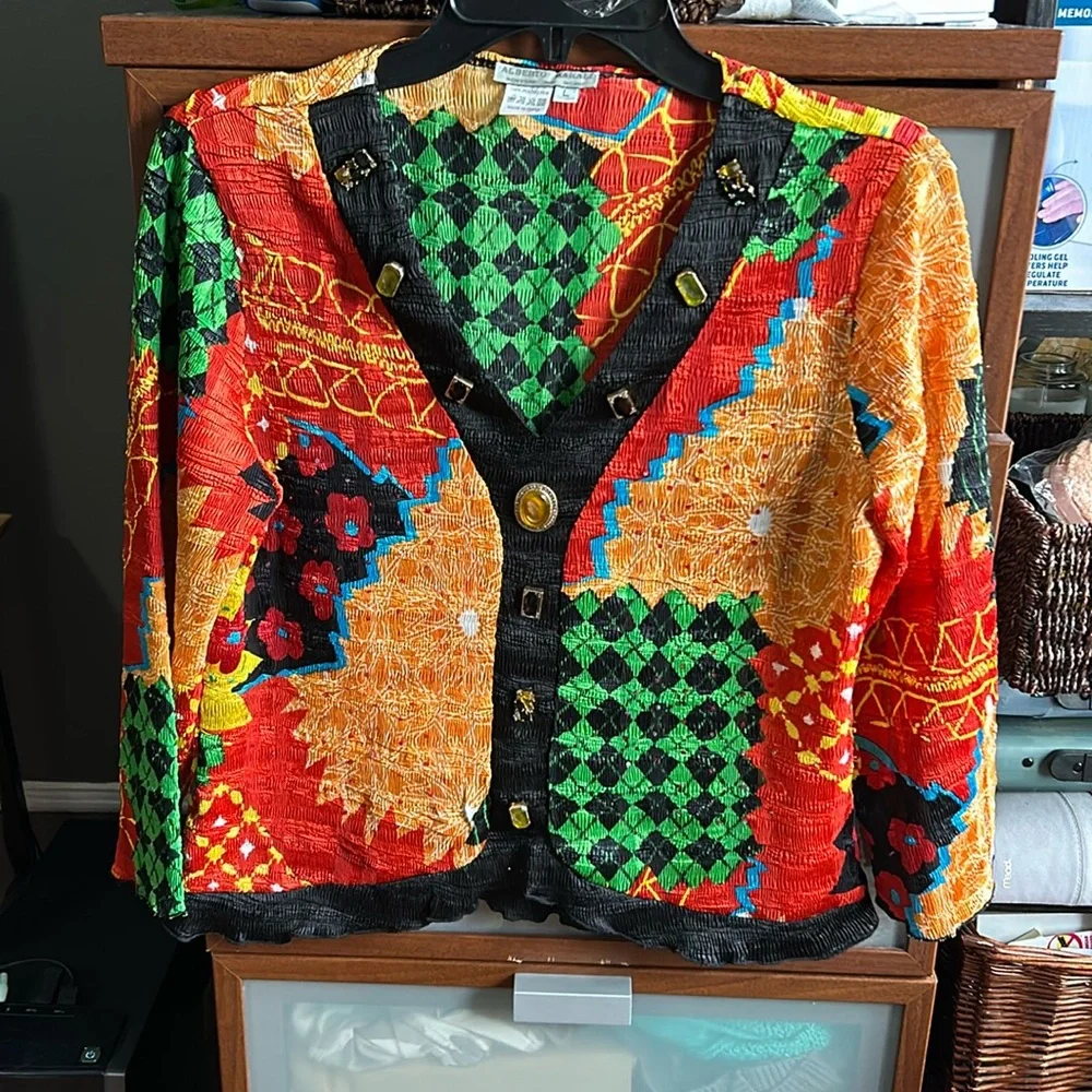 Alberto Makali vintage top size large - Picture 1 of 4